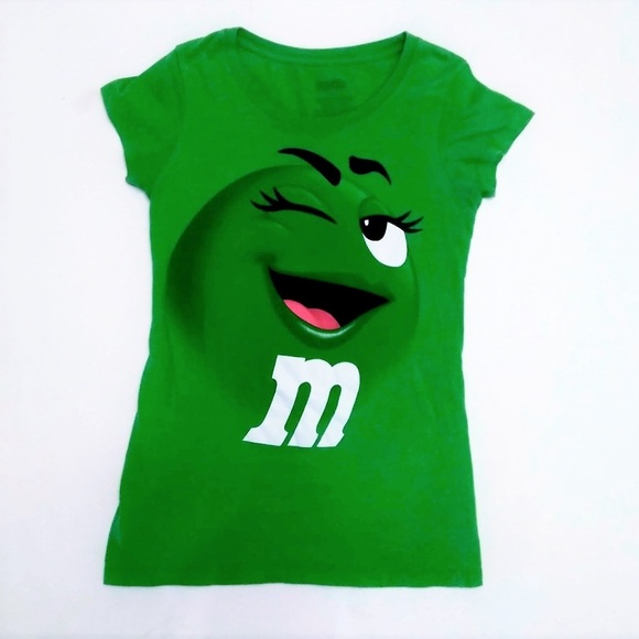 M M Tops Mms Candy Female Green Winking Face Shirt Poshmark